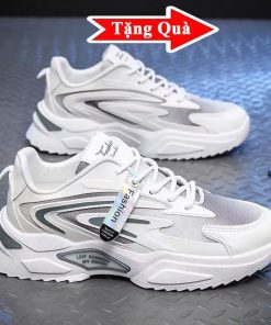 Giày Sneaker Nam Đế Cao Su Non, Giày Nam trend 2024 - Tăng Chiều Cao Tự Nhiên