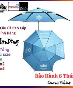 Ô Câu Cá, Dù câu cá Cao Cấp Chính Hãng Handing KKR1 [BH 6 Tháng] Vải Dày Có Thể Bẻ Nghiêng 360 Độ Tùy Thích Sanami Fish