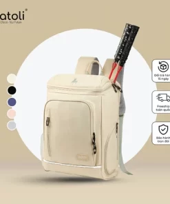 Balo cầu lông thể thao NATOLI đựng giày, đựng vợt cầu lông, chống nước cao cấp BST ProSport Backpack B26