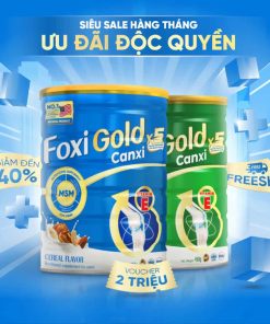Combo 3 Lon 450G, Sữa hạt xương khớp chính hãng Foxi Gold Canxi