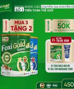 Combo 3 Lon 450G, Sữa hạt xương khớp chính hãng Foxi Gold Canxi