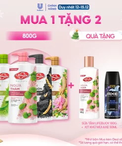 Sữa tắm Lifebuoy Chăm Sóc Chuyên Sâu, giúp detox sạch sâu và giảm mụn trên da