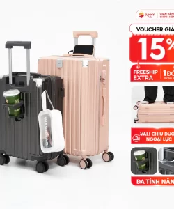 Vali kéo du lịch thời trang SUNNY SV15 chất liệu nhựa ABS+PC