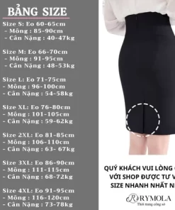 Váy Công Sở Dài Có Túi Rymola, Chân Váy Đen, Váy Bút Chì Ngắn Ôm Body