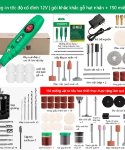 Máy khoan điện mini 12V 13W ABS, công cụ đa năng mài, cắt, đánh bóng. Động cơ 18.000 vòng/phút, công suất mạnh, tốc độ cao, bền bỉ, hiệu suất ổn định.