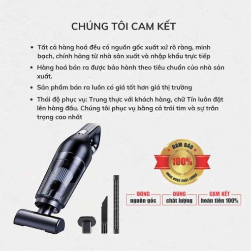 Máy Hút Bụi Cầm Tay Không Dây Mini GODWELL Lực Hút 25000Pa đa năng