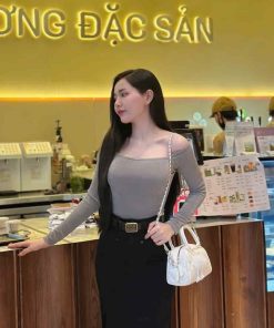 túi đeo chéo cầm tay dáng trống min min