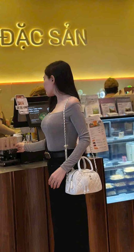 túi đeo chéo cầm tay dáng trống min min