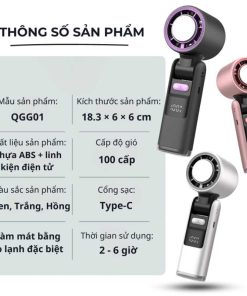 Quạt Cầm Tay MEGUN Turbo 2025 – Siêu Gió 1