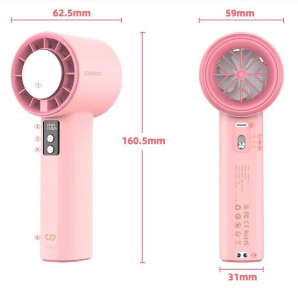 Quạt Cầm Tay Goojodoq GFS006 Sò lạnh