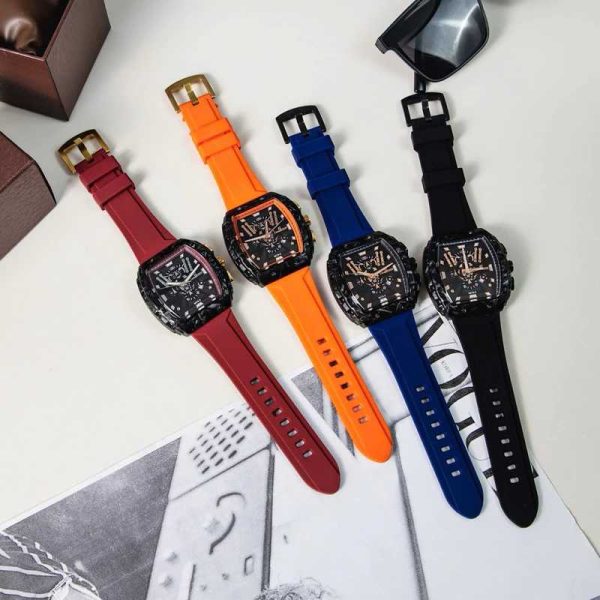 Đồng Hồ Nam Chaxigo 6879-5 Dây Cao Su Thể Thao – Mặt 46mm, Chống Nước