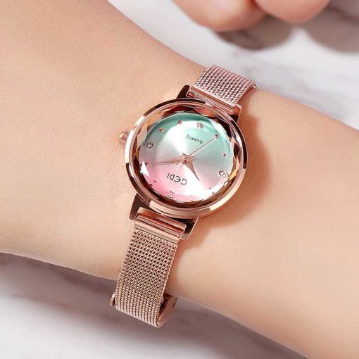 Đồng hồ Gedi 6323W đơn giản, thời trang dành cho nữ