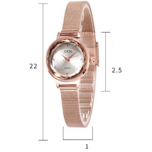 Đồng hồ Gedi 6323W đơn giản, thời trang dành cho nữ