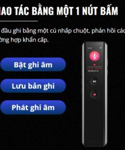 Máy Ghi Âm Chuyên Nghiệp Doscom DR-7 Lọc Âm, Giảm Ồn, Ghi Liên Tục 36 Giờ, Màn Hình LCD