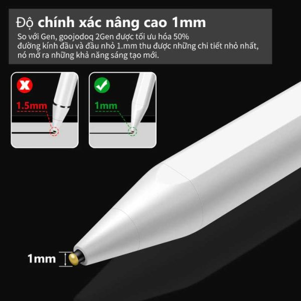 Bút cảm ứng Goojodoq Gen 01 02 03 dùng cho iPad và Android