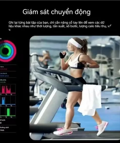 Đồng hồ thông minh theo dõi sức khỏe toàn diện: đo đường huyết, huyết áp, nhịp tim, oxy máu, điện tâm đồ, hỗ trợ tập luyện và giấc ngủ.