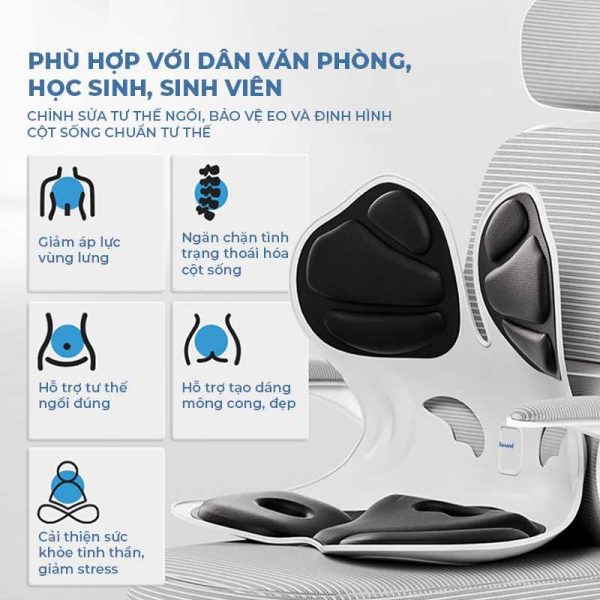 Ghế Bệt Tựa Lưng Chống Gù – Ghế Công Thái Học Giảm Đau Lưng