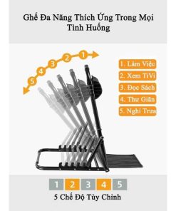 Ghế Bệt Tựa Lưng Gấp Gọn 7 Cấp Độ – Giải Pháp Thư Giãn Cho Người Già & Văn Phòng