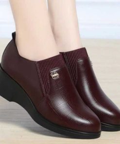 Giày Nữ Da Bò Cao Cấp – Đế Cao Su Êm