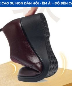 Giày Nữ Da Bò Cao Cấp – Đế Cao Su Êm