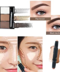 All in One Makeup Gift Set for Women Full Kit for2x14-color eyeshadow palettes,5xlipgloss sets,mascara,eyeliner,eyebrowpowder,eyebrow pencil, foundation, highlighter stick etc3