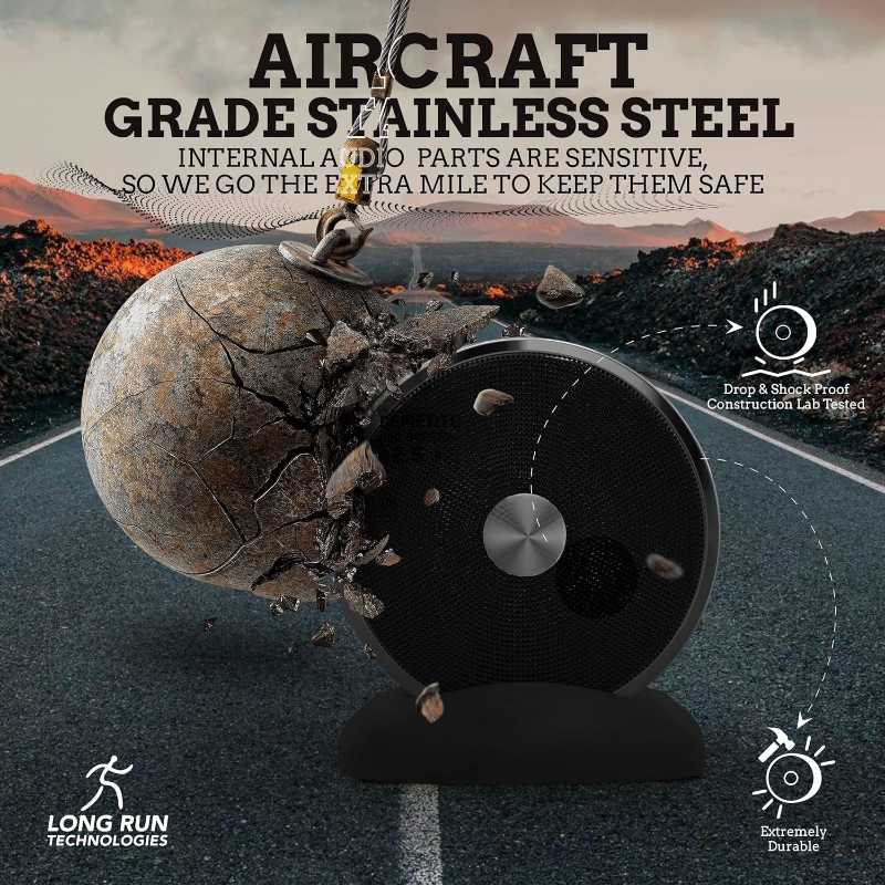 Bluetooth Speaker Set Wireless Stereo Dual Pairing Portable Twin TWS System With Big Rich Bass Hi-Fi Multi-Room Indoor Outdoor Use Home Deck Pool Work Travel Party Camping Gift Decor Idea (Chrome) Bluetooth Speaker Set Wireless Stereo Dual Pairing Portable Twin TWS System With Big Rich Bass Hi-Fi Multi-Room Indoor Outdoor Use Home Deck Pool Work Travel Party Camping Gift Decor Idea (Chrome)