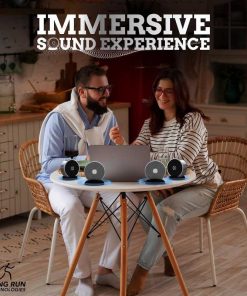 Bluetooth Speaker Set Wireless Stereo Dual Pairing Portable Twin TWS System With Big Rich Bass Hi-Fi Multi-Room Indoor Outdoor Use Home Deck Pool Work Travel Party Camping Gift Decor Idea (Chrome)