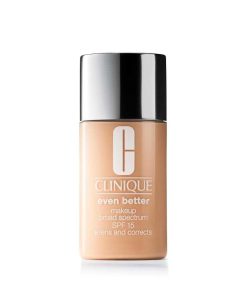 Clinique Even Better Makeup Liquid Foundation SPF 15 With Vitamin C For Dry + Oily Combination Skin Types Medium Coverage + Natural Finish Evens Skin Tone + Reduces Dark Spots