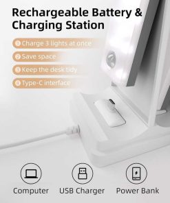 EZVALO 6-Pack Under Cabinet Lighting with Charging Station, 2000mAh Rechargeable Wireless Motion Sensor Lights, 3 Color Temps, Dimmable, Timer, Magnetic, with Remote Control for Kitchen, Closet, Stai