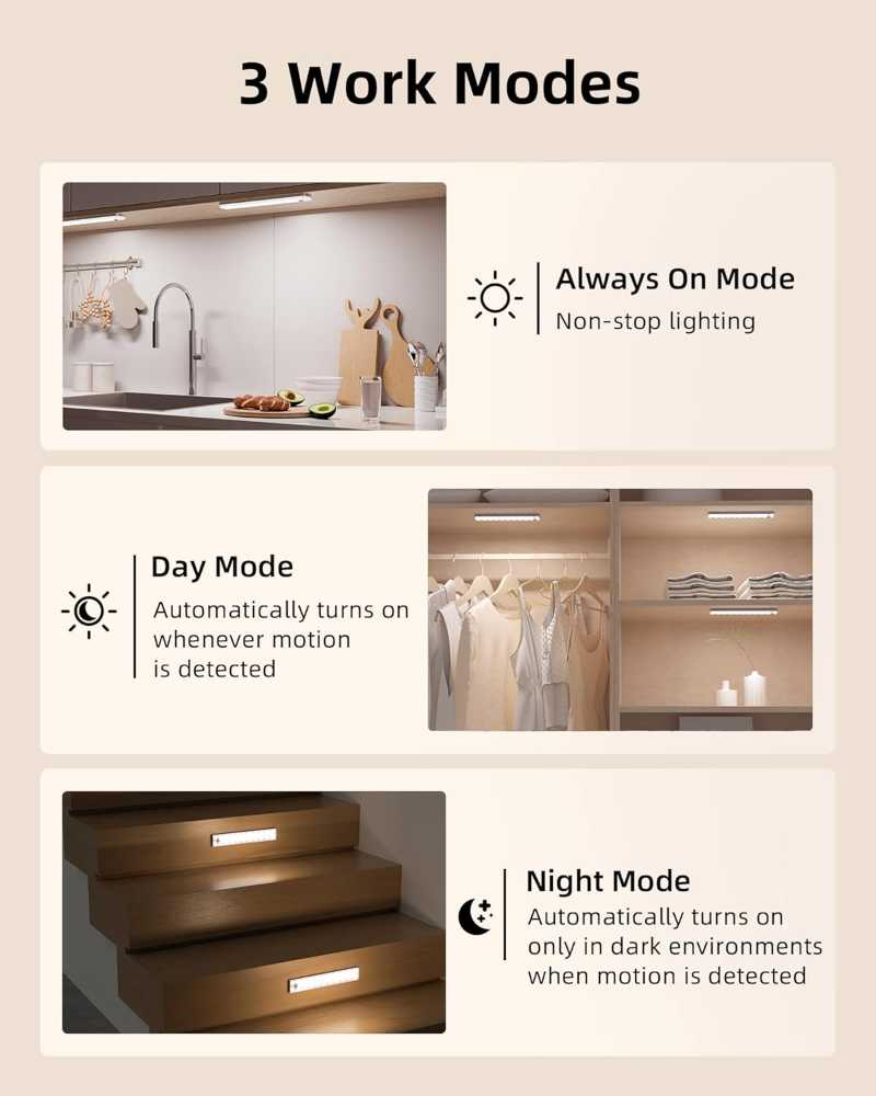 EZVALO 6-Pack Under Cabinet Lighting with Charging Station, 2000mAh Rechargeable Wireless Motion Sensor Lights, 3 Color Temps, Dimmable, Timer, Magnetic, with Remote Control for Kitchen, Closet, Stai
