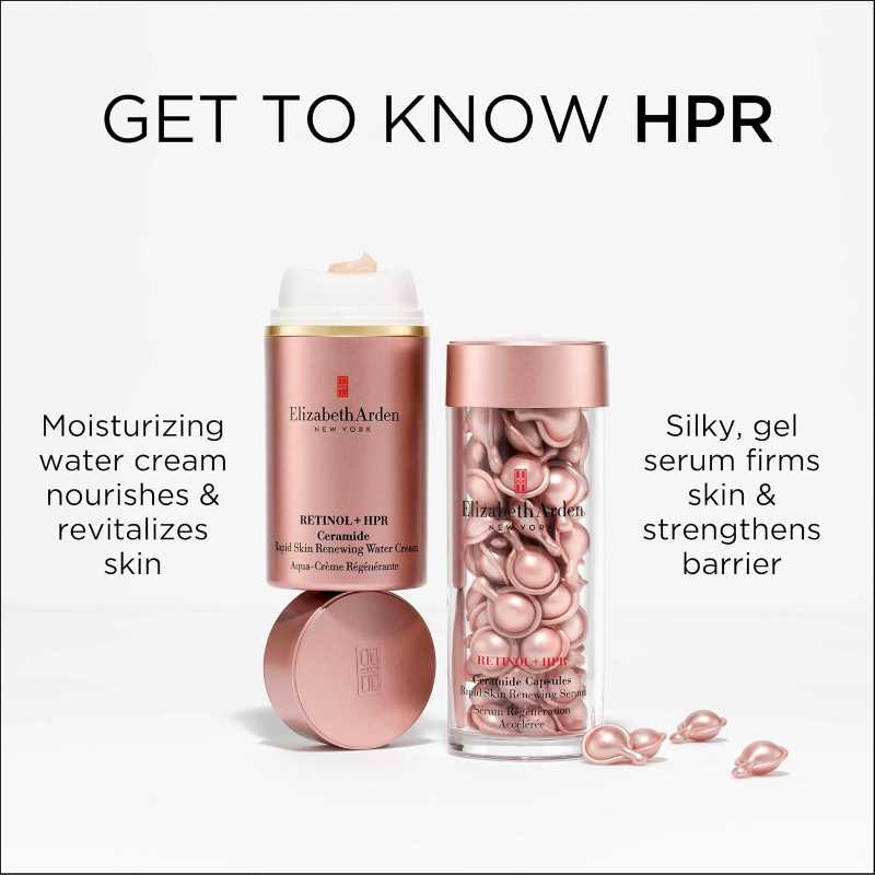Elizabeth Arden Retinol + HPR Ceramide Rapid Skin Renewing Anti-Aging Face Serum Capsules, Fine Lines & Wrinkles Treatment with Peptides, Vitamin E, & Niacinamide15