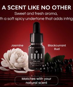 GODA Pheromones Perfume for Women – The Original – Long-Lasting Women's Fragrances with Jasmine and Rose, Vegan & Cruelty-Free – 15ml0.50 fl. oz