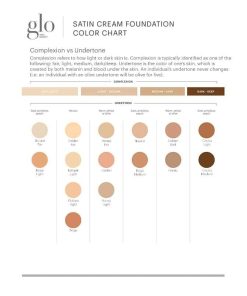 Glo Skin Beauty Satin Cream Foundation Makeup for Face, Natural Light - Full Coverage, Semi Matte Finish, Conceal Blemishes & Even Skin Tone