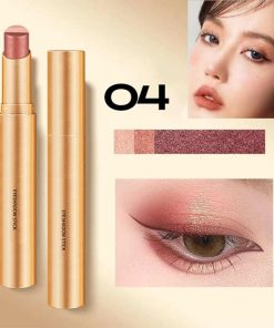 Gradient Three-Color Eyeshadow Stick, Glitter Gradient Eyeshadow Pen, Golden Tri-Color Eyeshadow Stick, 3 Colors