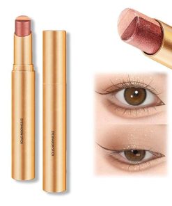 Gradient Three-Color Eyeshadow Stick, Glitter Gradient Eyeshadow Pen, Golden Tri-Color Eyeshadow Stick, 3 Colors