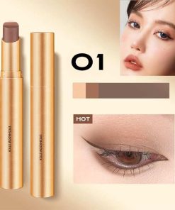 Gradient Three-Color Eyeshadow Stick, Glitter Gradient Eyeshadow Pen, Golden Tri-Color Eyeshadow Stick, 3 Colors
