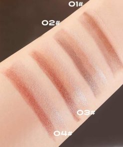 Gradient Three-Color Eyeshadow Stick, Glitter Gradient Eyeshadow Pen, Golden Tri-Color Eyeshadow Stick, 3 Colors