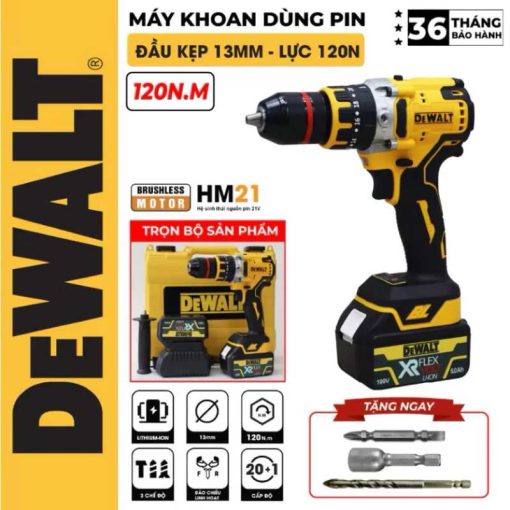Máy khoan pin 199V 3 chức năng – mạnh mẽ, bền bỉ, pin siêu khủng