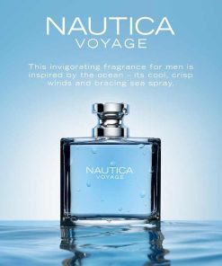 Nautica Voyage Eau De Toilette, Cologne and Fragrance For Men, Fresh, Romantic, Fruity Scent Woody, Aquatic Notes of Apple, Water Lotus, Cedarwood, and Musk Ideal Day Wear, Long Lasting 3.3Fl oz