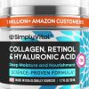 SimplyVital Collagen, Retinol & Hyaluronic Acid Cream, Anti-Aging Face Moisturizer for Face, Firming Skin Care Neck & Décolleté Made in USA, Daily Moisturizer Face Cream Day & Night - 1.7 fl.oz.3
