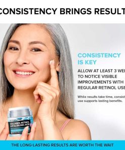 SimplyVital Collagen, Retinol & Hyaluronic Acid Cream,  Anti-Aging Face Moisturizer for Face, Firming Skin Care Neck & Décolleté Made in USA, Daily Moisturizer Face Cream Day & Night - 1.7 fl.oz.3