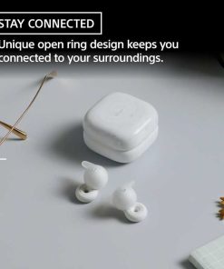 Sony LinkBuds Open Truly Wireless Earbud Headphones with an Open-Ring Design for Ambient Sounds and Newly Developed Air Fitting Supporters, Black