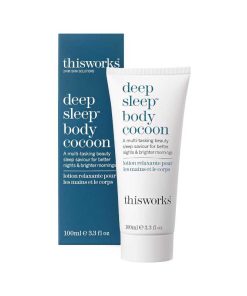 THISWORKS Deep Sleep Body Cocoon – Hydrating Body Lotion with Lavender, Chamomile & Vetivert – Soothing Nighttime Moisturizer for Dry Skin, Promotes Relaxation & Better Sleep