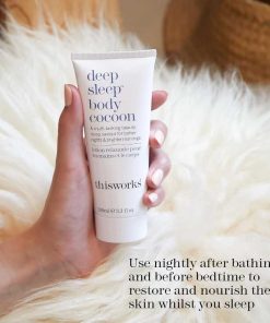 THISWORKS Deep Sleep Body Cocoon – Hydrating Body Lotion with Lavender, Chamomile & Vetivert – Soothing Nighttime Moisturizer for Dry Skin, Promotes Relaxation & Better Sleep