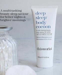 THISWORKS Deep Sleep Body Cocoon – Hydrating Body Lotion with Lavender, Chamomile & Vetivert – Soothing Nighttime Moisturizer for Dry Skin, Promotes Relaxation & Better Sleep
