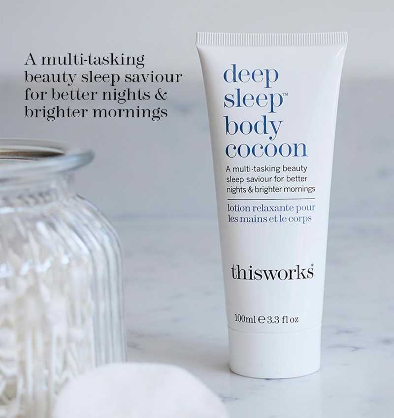 THISWORKS Deep Sleep Body Cocoon – Hydrating Body Lotion with Lavender, Chamomile & Vetivert – Soothing Nighttime Moisturizer for Dry Skin, Promotes Relaxation & Better Sleep