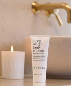 THISWORKS Deep Sleep Body Cocoon – Hydrating Body Lotion with Lavender, Chamomile & Vetivert – Soothing Nighttime Moisturizer for Dry Skin, Promotes Relaxation & Better Sleep