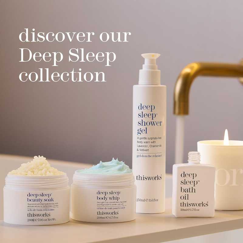 THISWORKS Deep Sleep Body Cocoon – Hydrating Body Lotion with Lavender, Chamomile & Vetivert – Soothing Nighttime Moisturizer for Dry Skin, Promotes Relaxation & Better Sleep