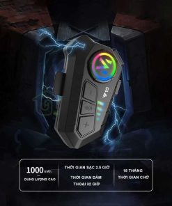 Tai nghe liên lạc bluetooth gắn mũ bảo hiểm chống nước ipx6 tiện dụng