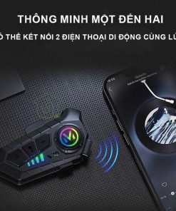 Tai nghe liên lạc bluetooth gắn mũ bảo hiểm chống nước ipx6 tiện dụng